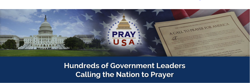 PrayUSA Press Release Banner